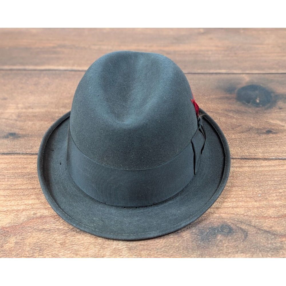 Royal BILTMORE Classic Fedora_ Size 7,  _ Gray Felt Some Damage Please see photo - Picture 2 of 14